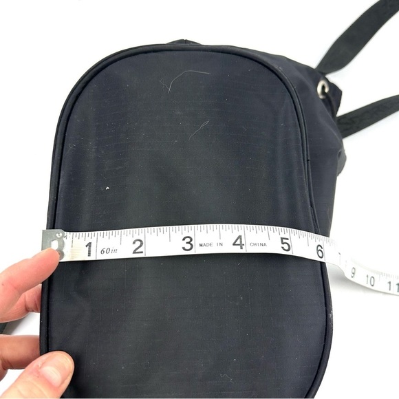 Lesportsac Drawstring Bucket Bag Black Nylon Crossbody Handbag Purse - Picture 11 of 12